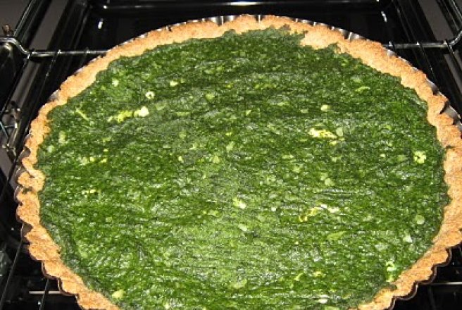 Tarta din secara cu spanac