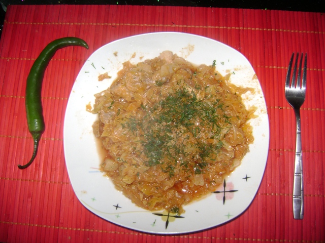 Varza acra calita cu porc