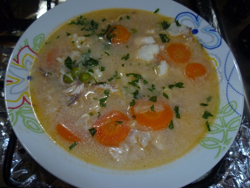 Ciorba de legume cu pui