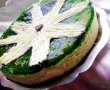 Tort cu crema de lamaie,cirese amare si jeleu de menta-1