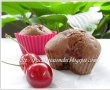 Muffins cu cacao si visine-4