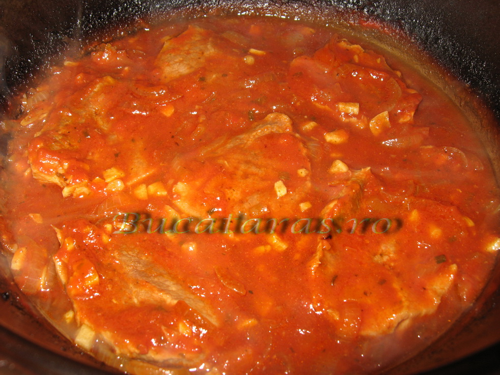 Rasol alb de vitel cu sos