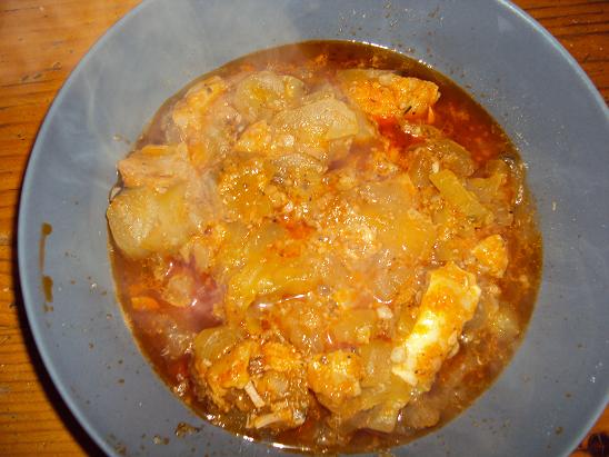 Mancare de castarveti murati cu carnita de porc