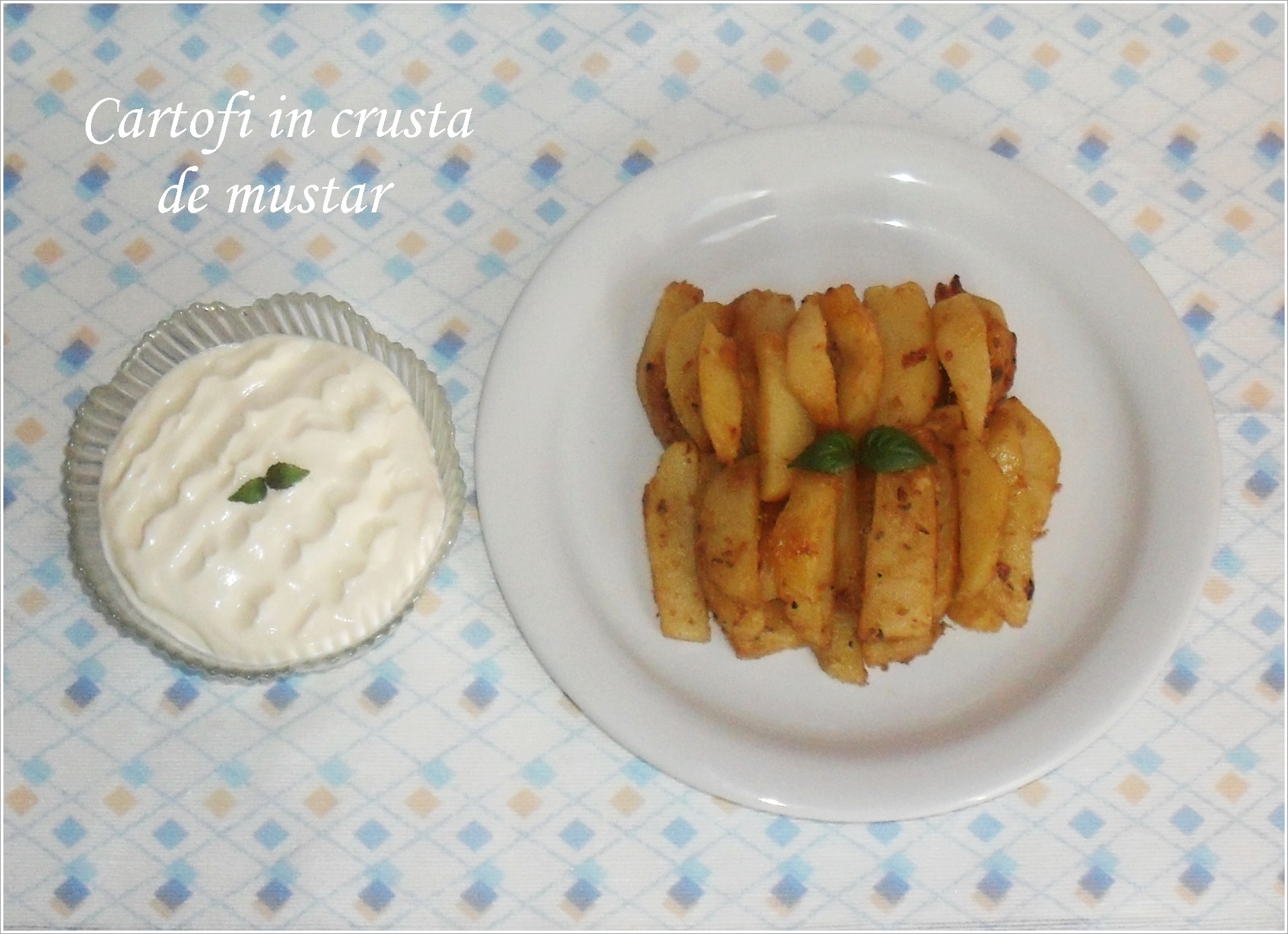 Cartofi in crusta de mustar
