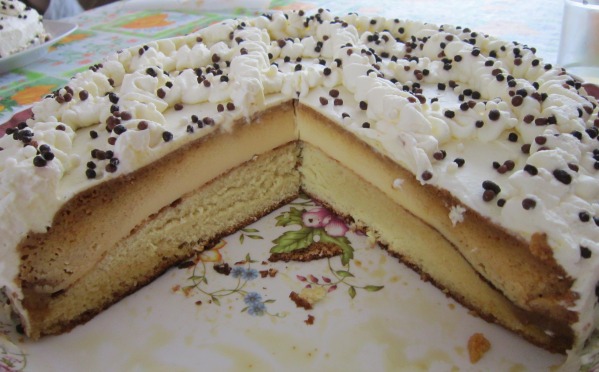 Tort cu crema de zahar ars