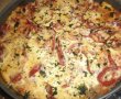 Budinca de cartofi cu carne tocata si multe legume-7