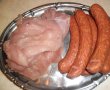 Rulouri cu carnati afumati, piept de pui si bacon-0