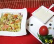 Salata de cartofi cu somon afumat si sos-5