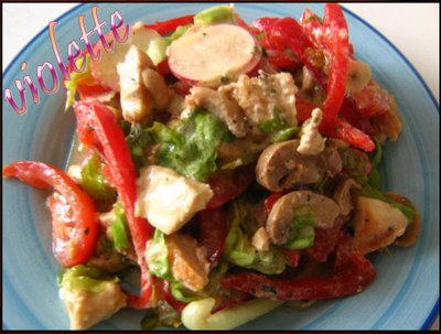 Salata de pui cu ciuperci