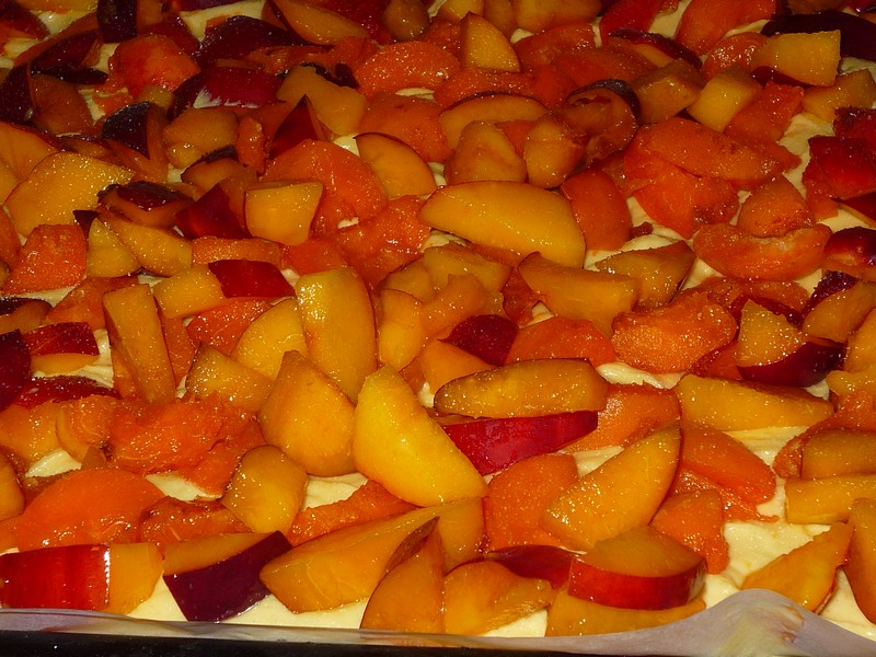 Prajitura  de vara cu fructe