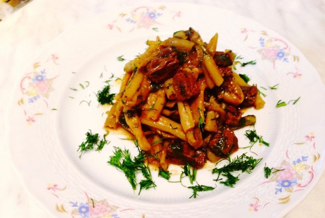 Fasole pastai cu inima de vita