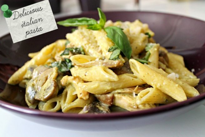 Penne cu pesto alla genovese si nu numai...