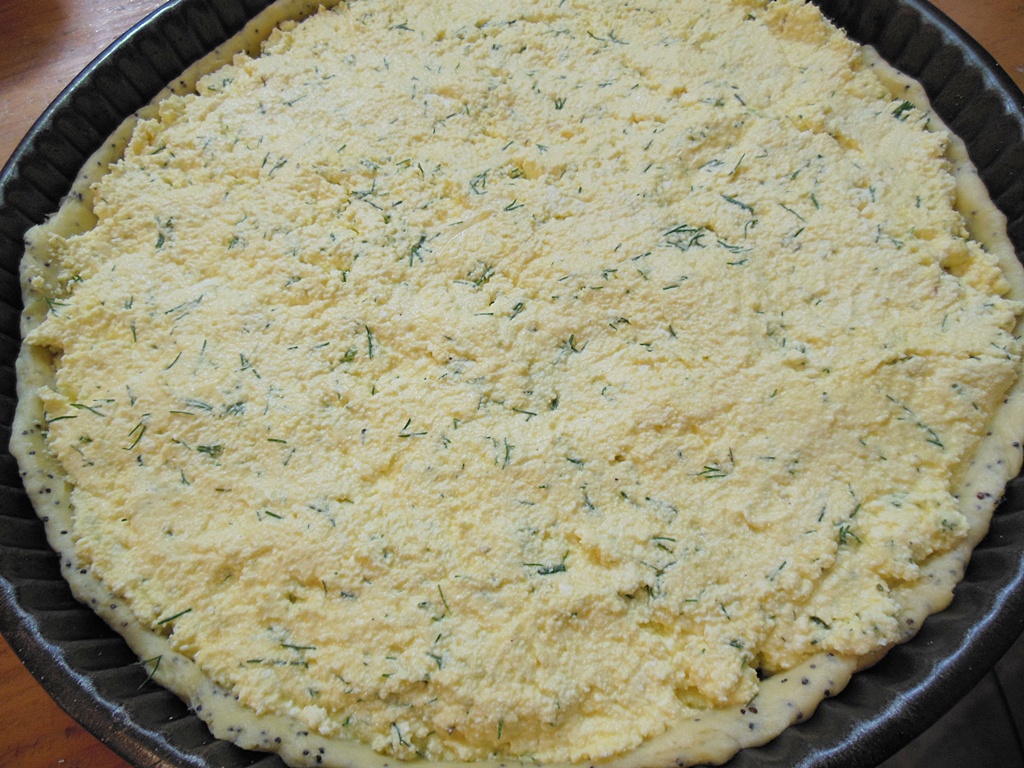 Tarta cu branza si mac