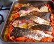 Crap la cuptor cu legume-7