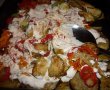 Salata calda de legume cu iaurt si usturoi-1