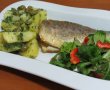 Salata calda de cartofi cu dorada la grill-5