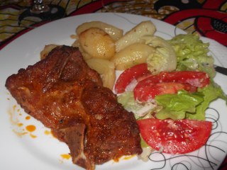 Spata de porc la cuptor