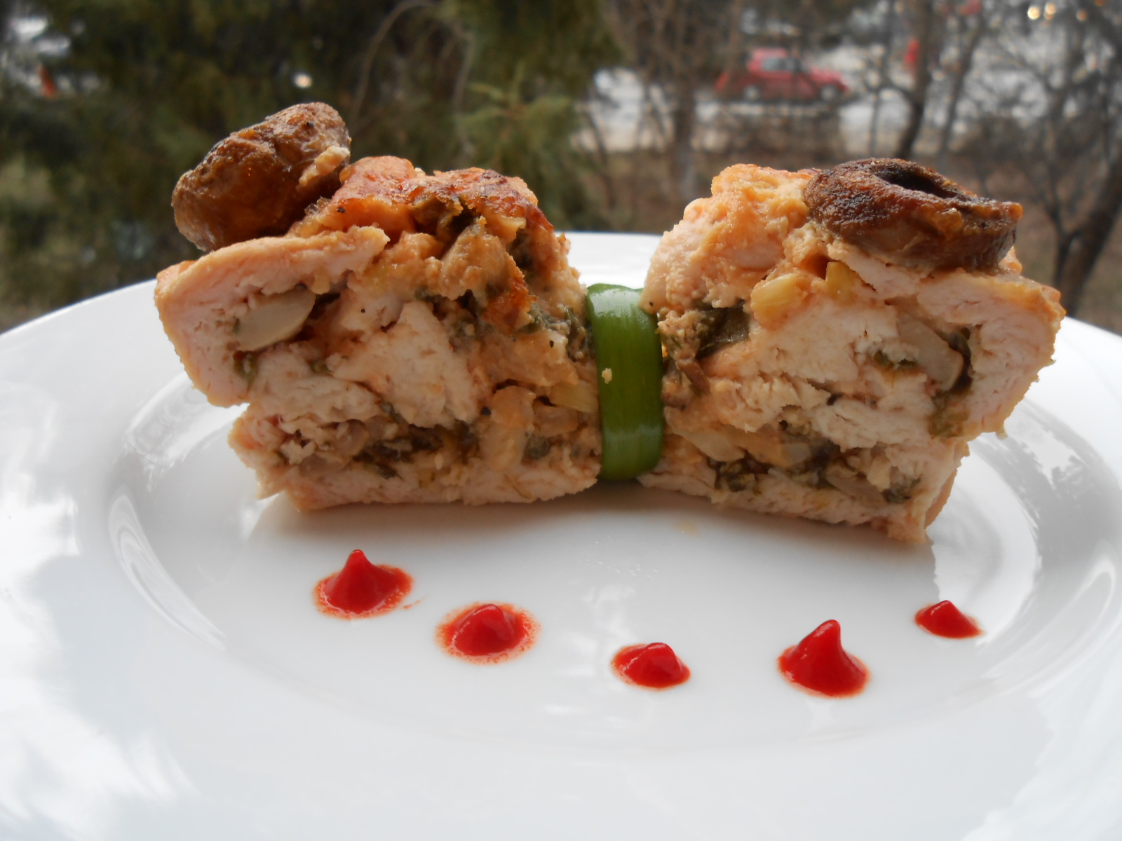 Piept de pui cu ciuperci