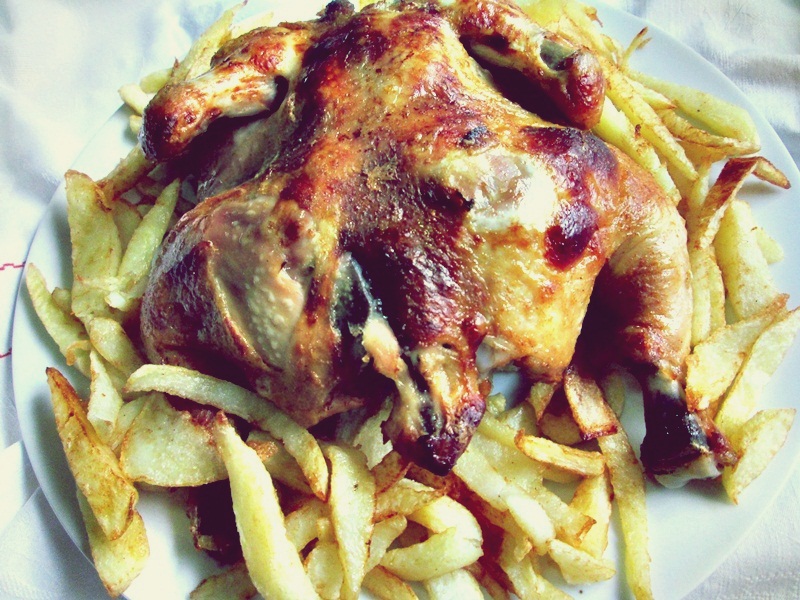 Pui in lapte la cuptor