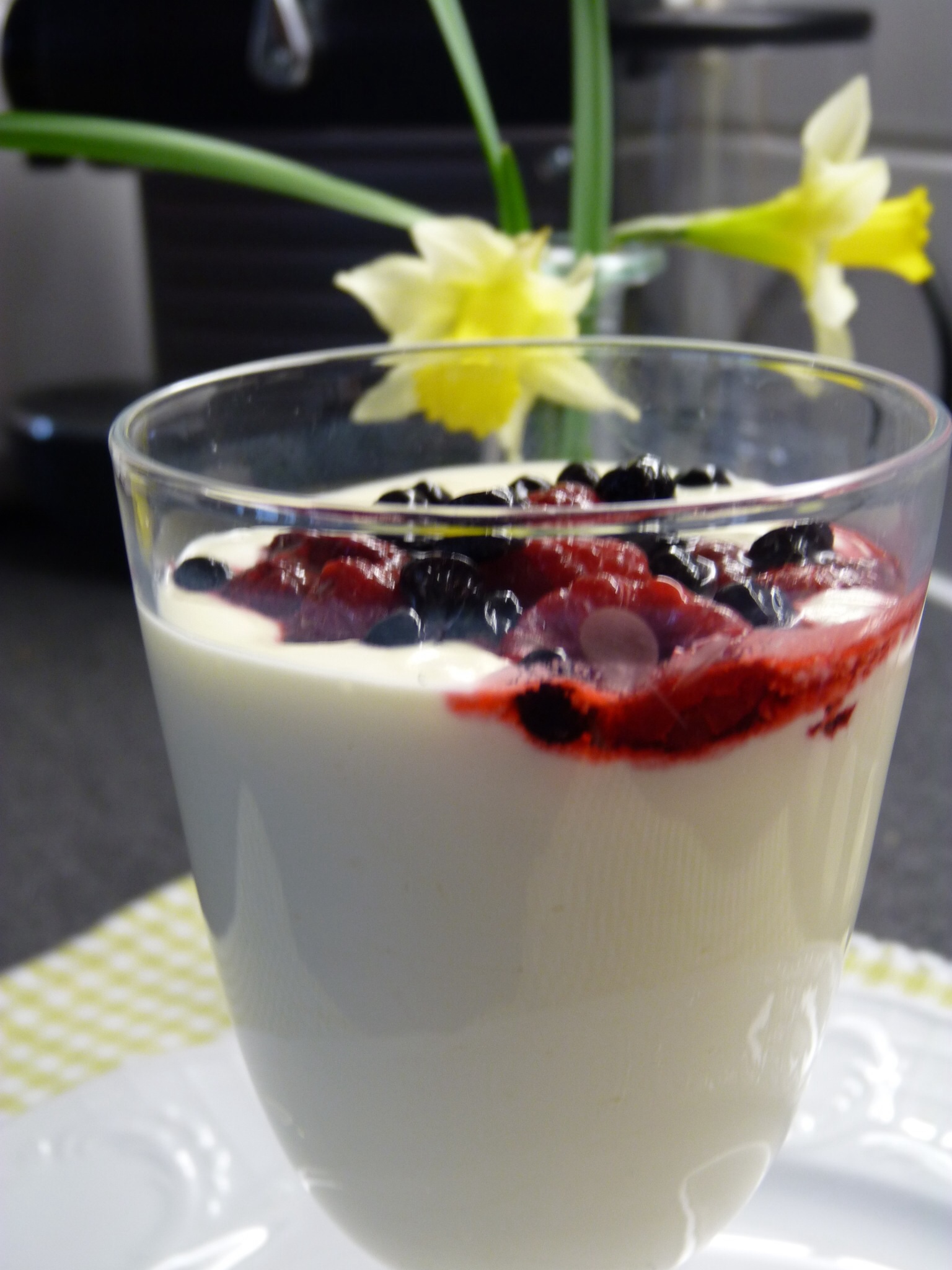Mousse cu ciocolata alba