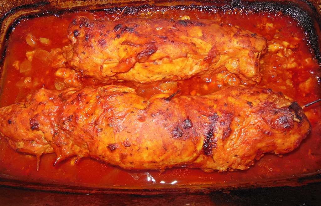 Rulada de pui cu carne tocata - Reteta cu numarul 800