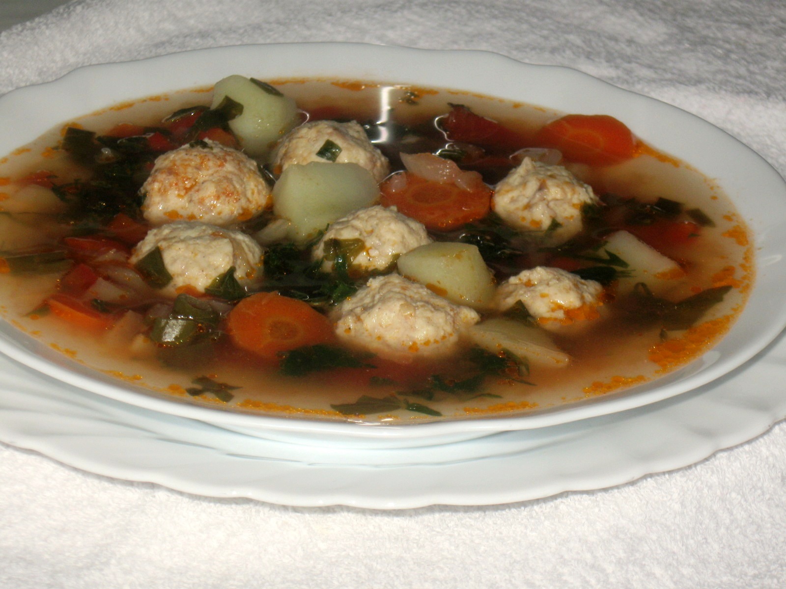 Ciorba cu perisoare de pui (Multicooker)