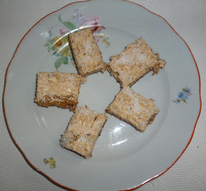 Prajitura cu crema de budinca si ness
