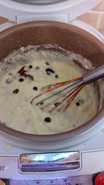 Budinca de gris cu cirese — multicooker