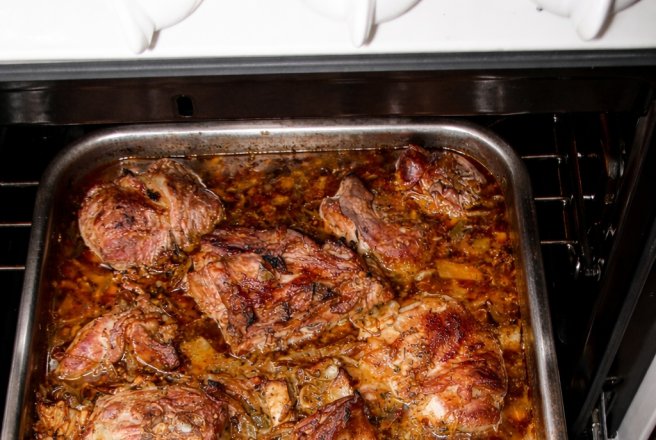 Friptura de miel marinata. la cuptor