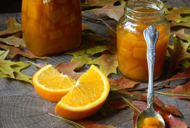 Dulceata de dovleac copt cu portocale