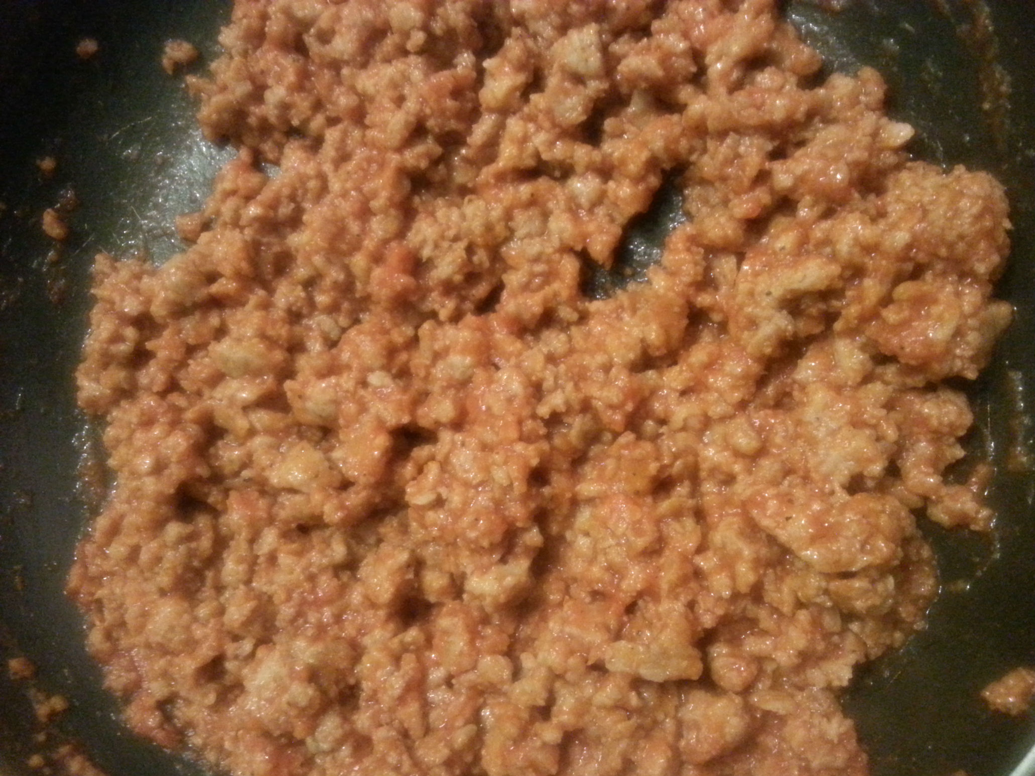 Farfalle cu salsiccia(carnat crud)
