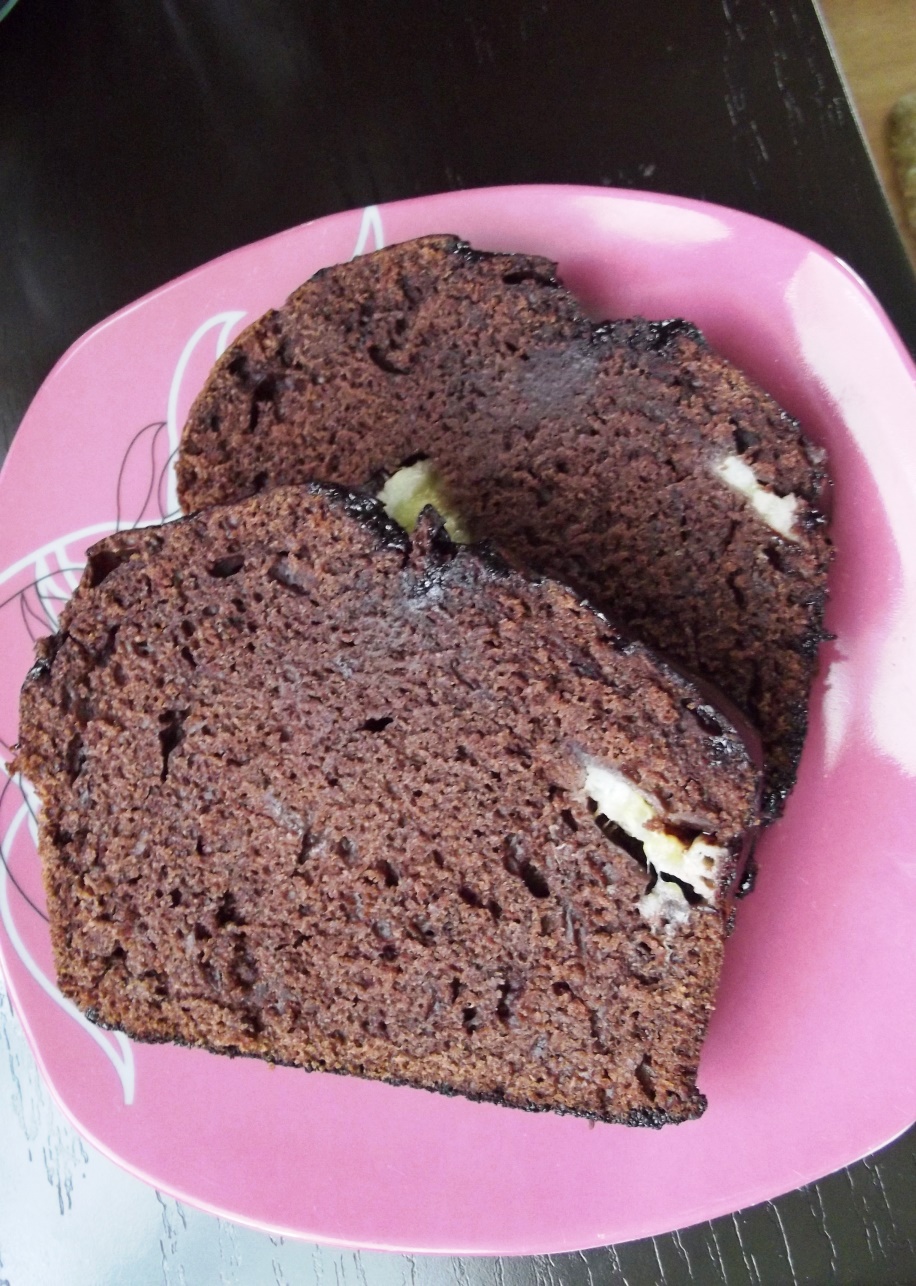 Chec cu cacao si banane ( de post)