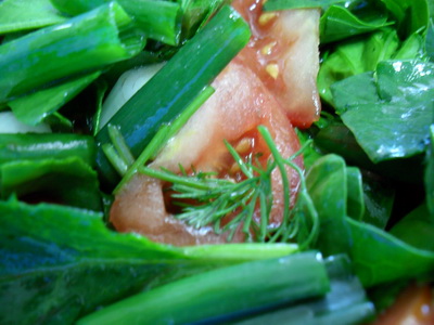 Salata de rosii si spanac