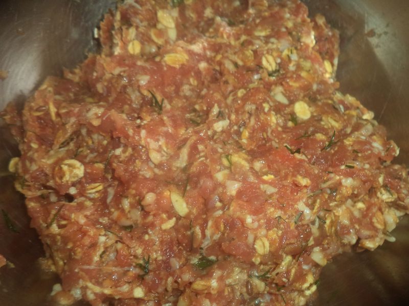 Chiftele din carne la cuptor cu fulgi si tarate de ovaz