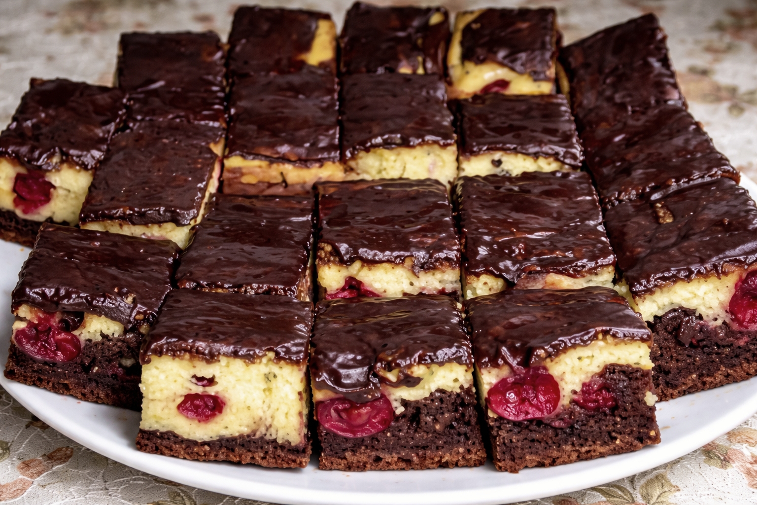 Prajitura pufoasa cu visine