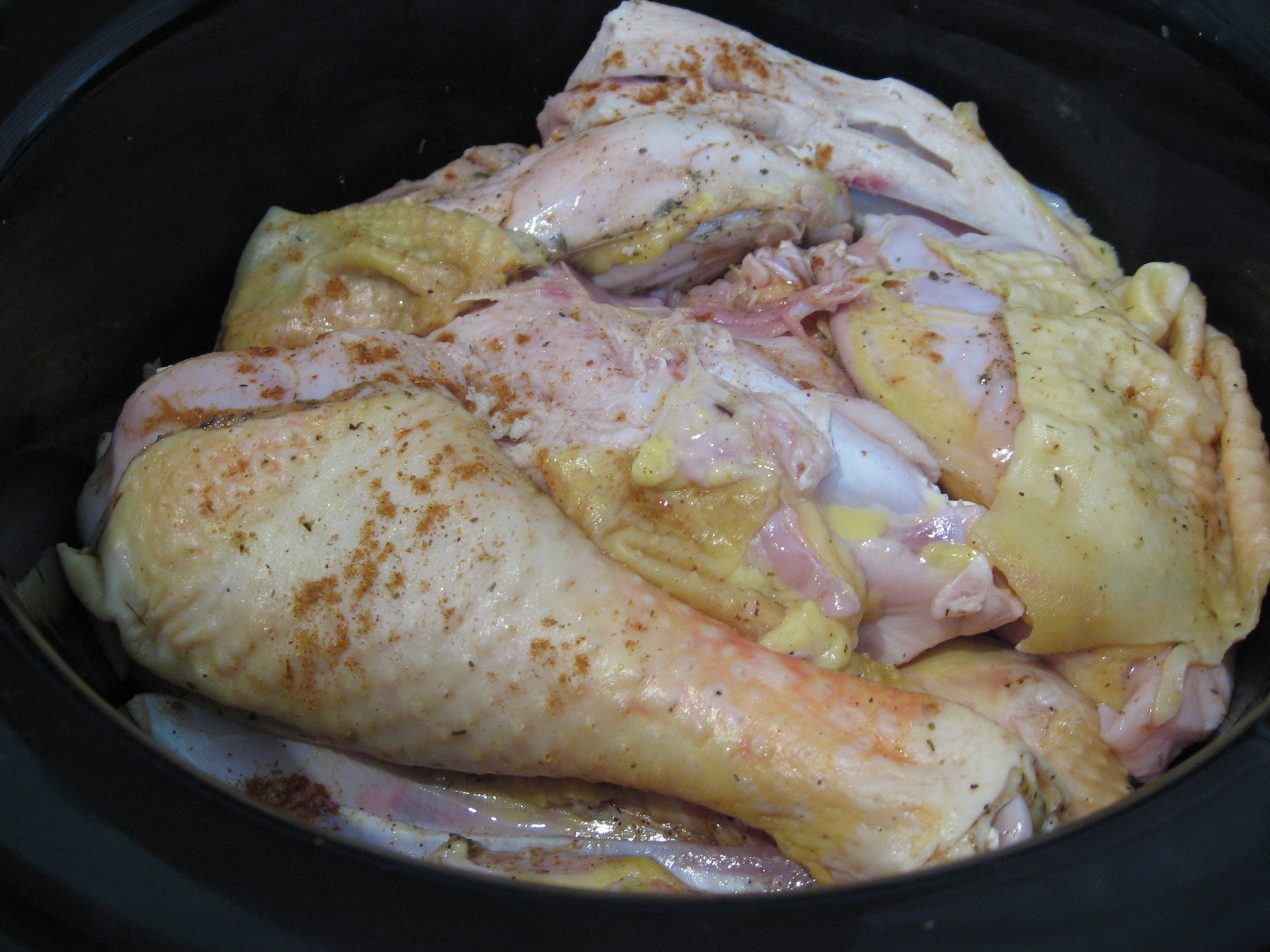 Pui cu ciuperci si sos de smantana cu usturoi - slow cooker Crock-Pot 4,7 L