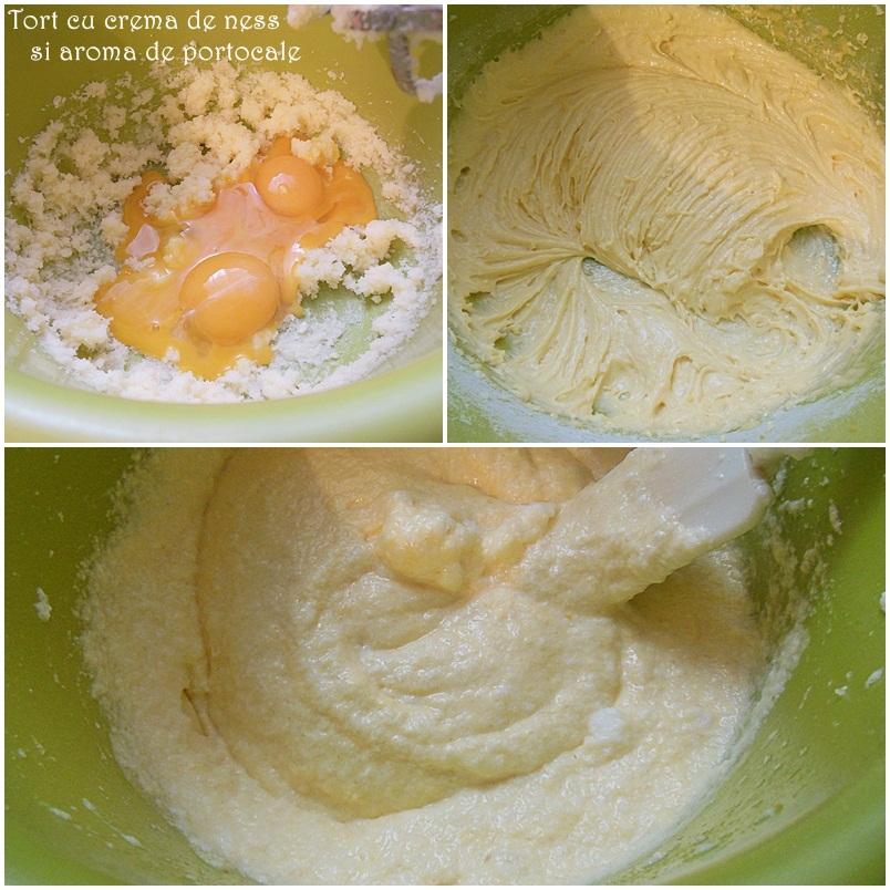Tort cu crema de ness si aroma de portocale
