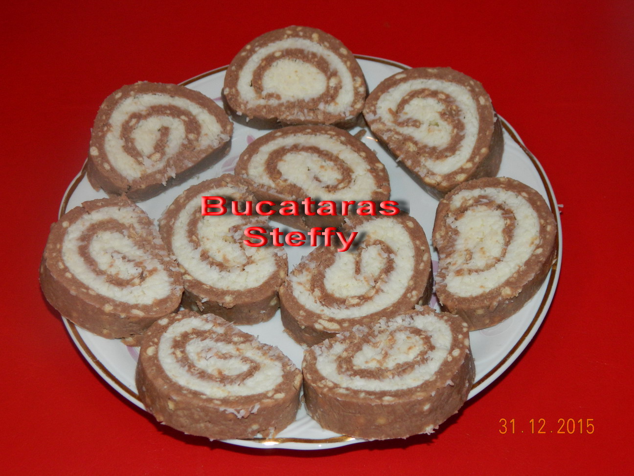 Desert rulada cu nuca de cocos