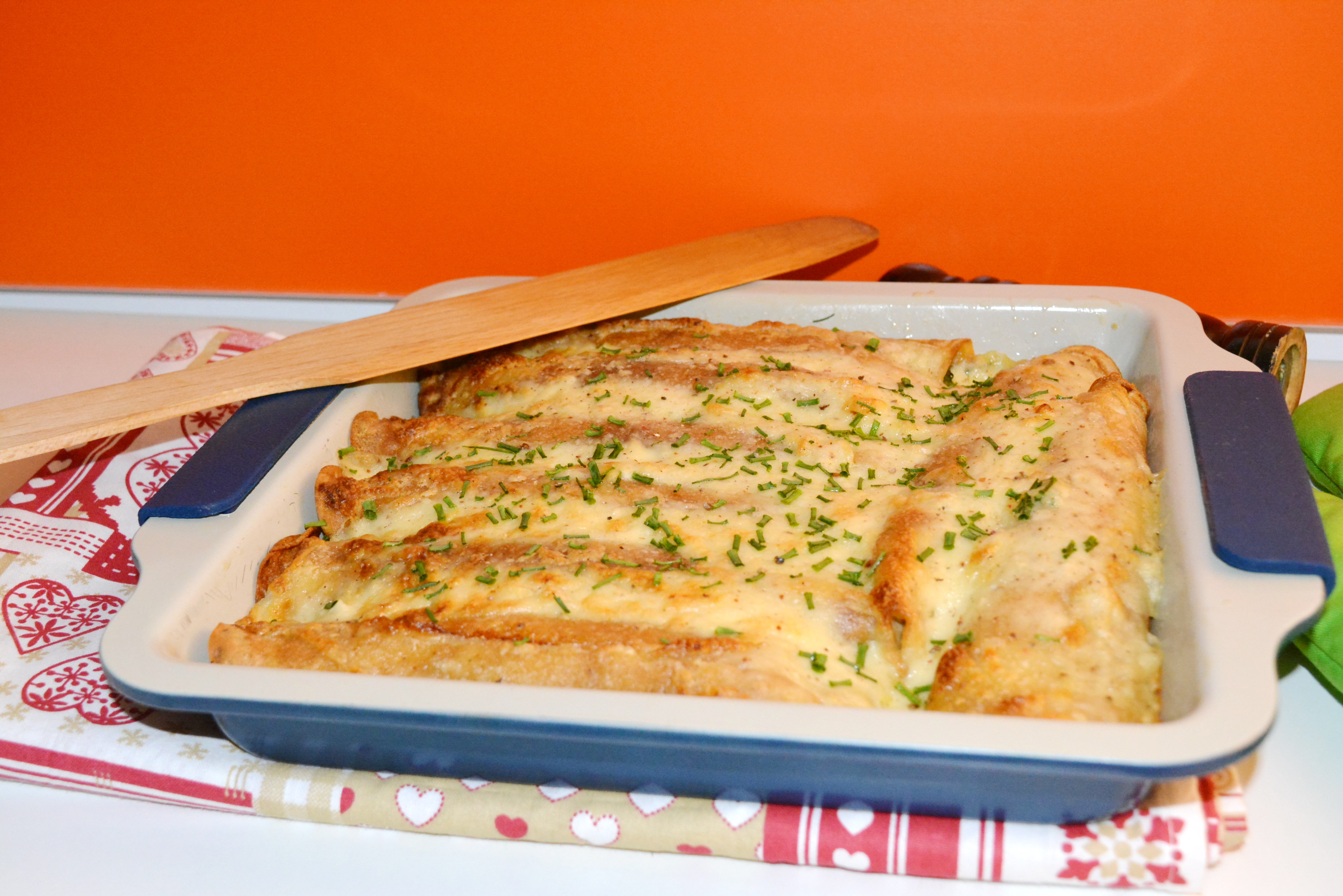 Clatite cu spanac si branza