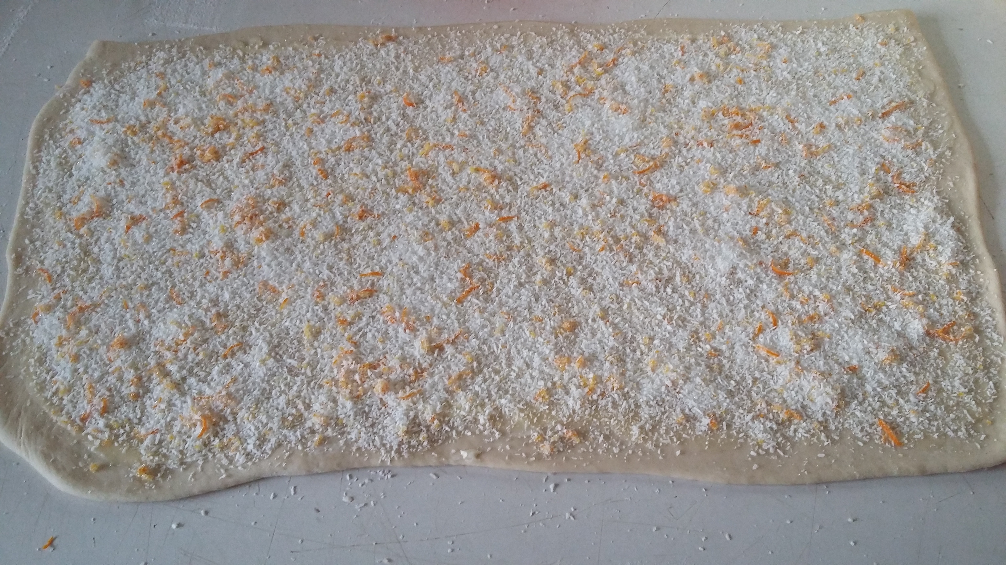 Spirale cu nuca de cocos si portocale