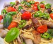 Tigaie cu spatzle si carnaciori-9