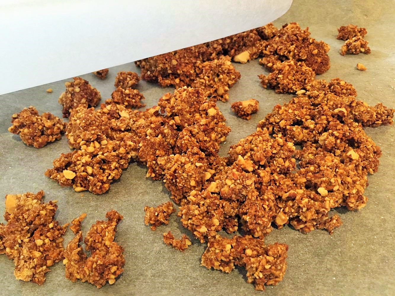 Parfait cu migdale caramelizate