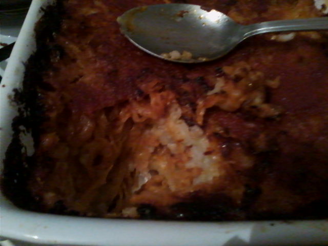 Varza cu orez in straturi