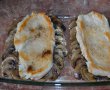 Piept de pui gratinat cu mozzarella si ciuperci-6
