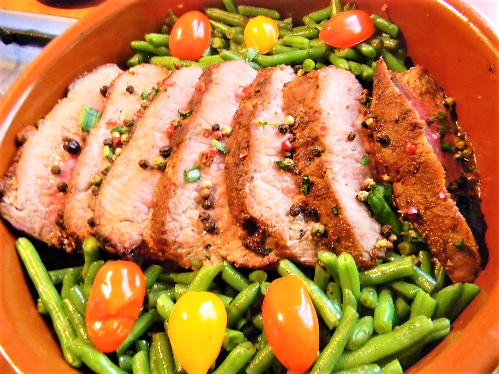 Vita cajun cu fasole verde