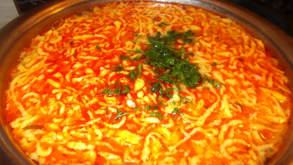Supa de legume cu turnatei