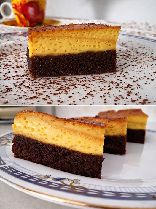 Desert prajitura Chocoflan reteta adaptata de crema de zahar ars