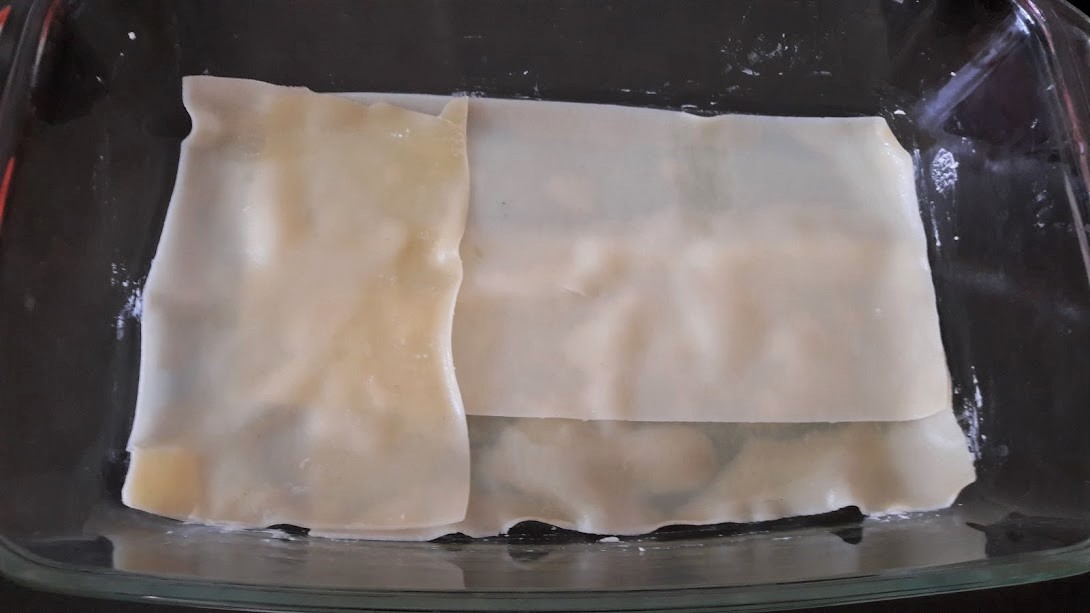 Lasagna dulce, cu branza si visine