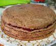 Desert tort cu crema de ciocolata si jeleu de fructe de padure-11