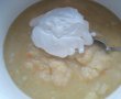 Supa crema de cartofi, cu smantana, unt si afumaturi-8